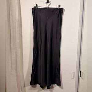 Zara satin midi skirt